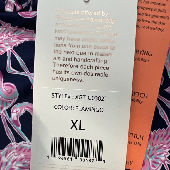 X by Gottex Women's Flamingo Ruffle Sleeveless Golf Polo Shirt NWT - Picture 9 of 13